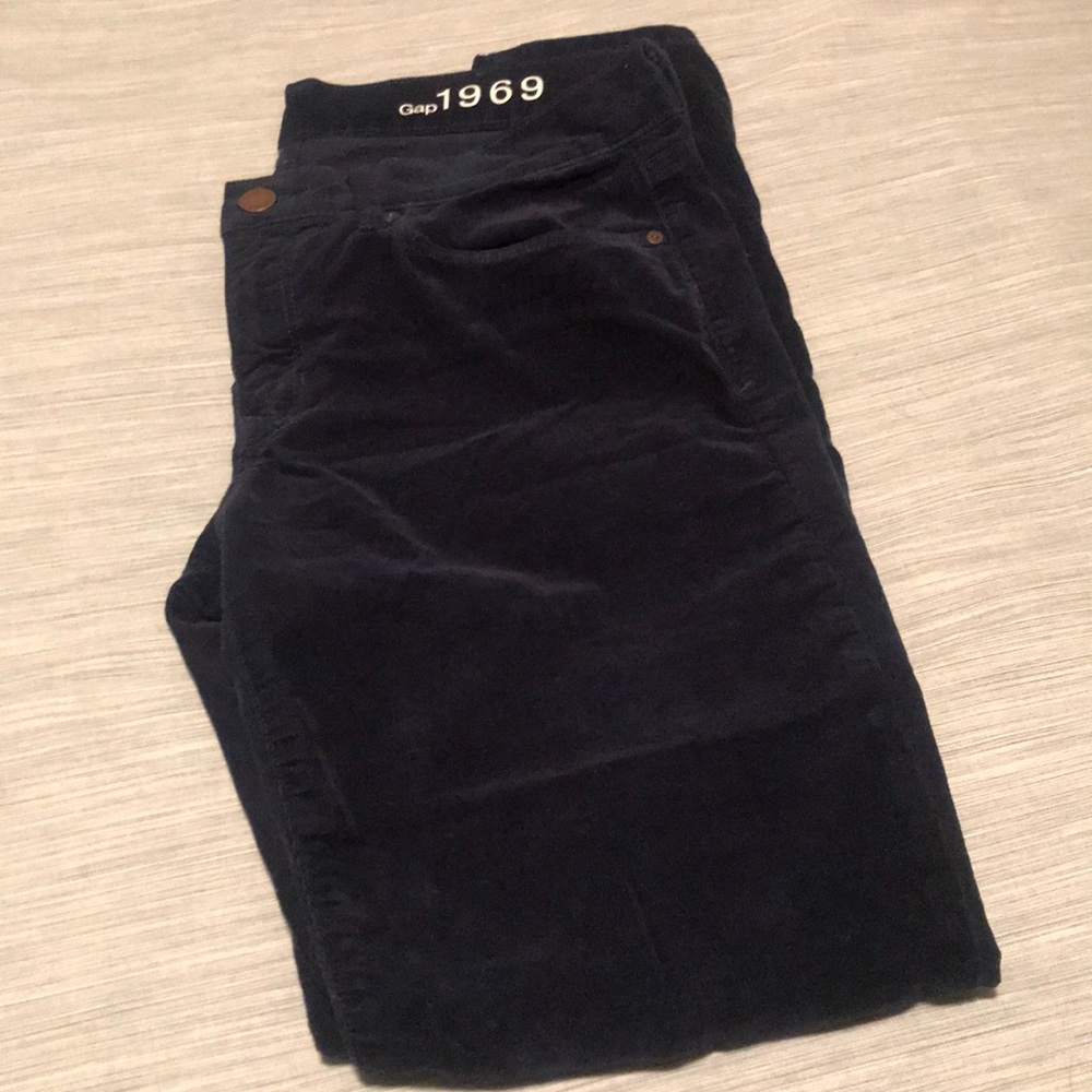 Skinny Gap navy blue cords